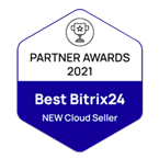 Selo Melhor Venda de Licenças Cloud Bitrix24 para Novos Clientes Br24