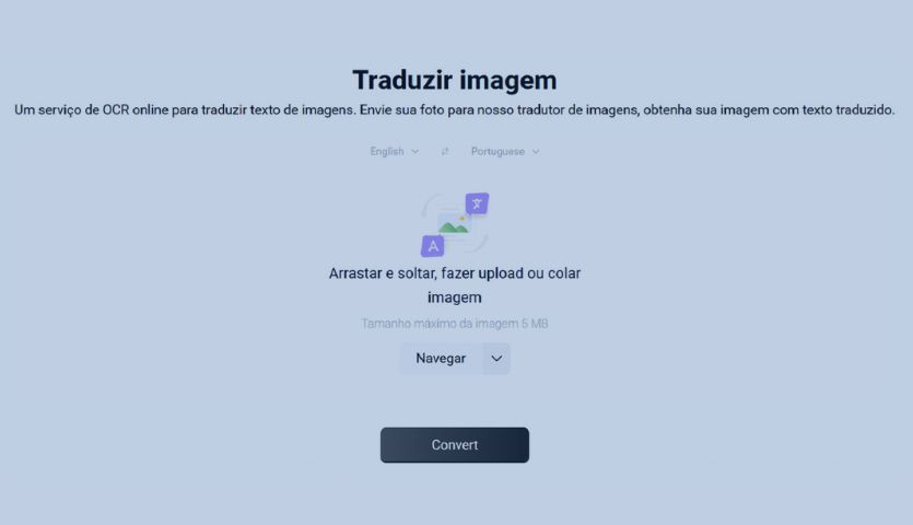Traduzir imagem online grátis